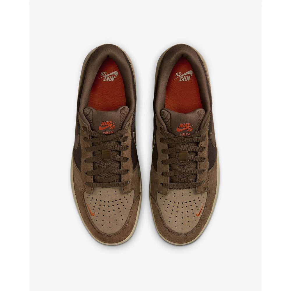 Nike SB Force 58 Shoes - Baroque Brown / Parachute Beige / Desert Khaki / Mosswood Brown 