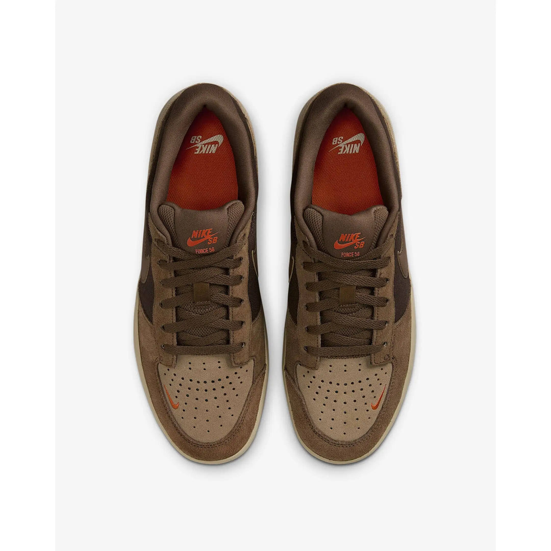 Nike SB Force 58 Shoes - Baroque Brown / Parachute Beige / Desert Khaki / Mosswood Brown 