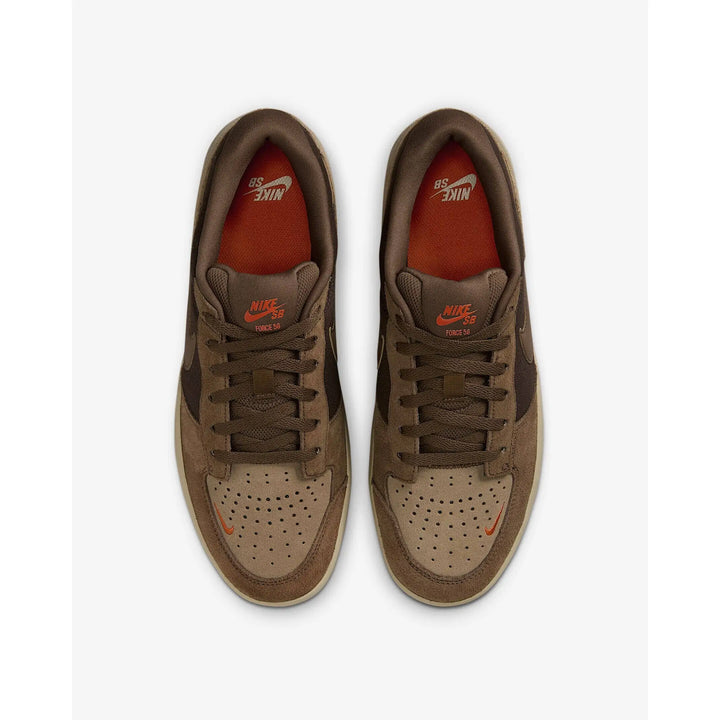 Nike SB Force 58 Shoes - Baroque Brown / Parachute Beige / Desert Khaki / Mosswood Brown 