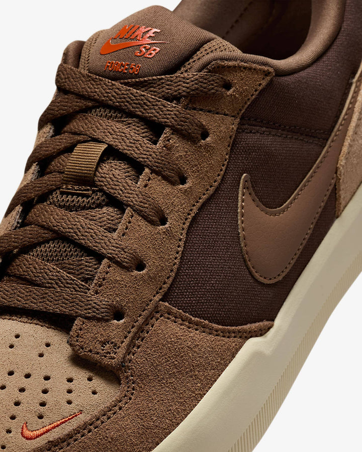 Nike SB Force 58 Shoes - Baroque Brown / Parachute Beige / Desert Khaki / Mosswood Brown 