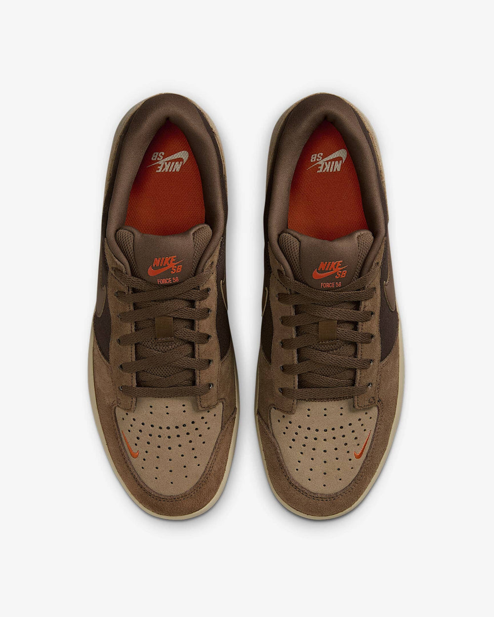 Nike SB Force 58 Shoes - Baroque Brown / Parachute Beige / Desert Khaki / Mosswood Brown 