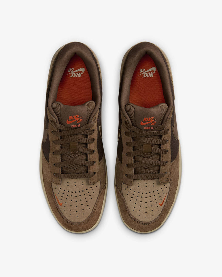 Nike SB Force 58 Shoes - Baroque Brown / Parachute Beige / Desert Khaki / Mosswood Brown 