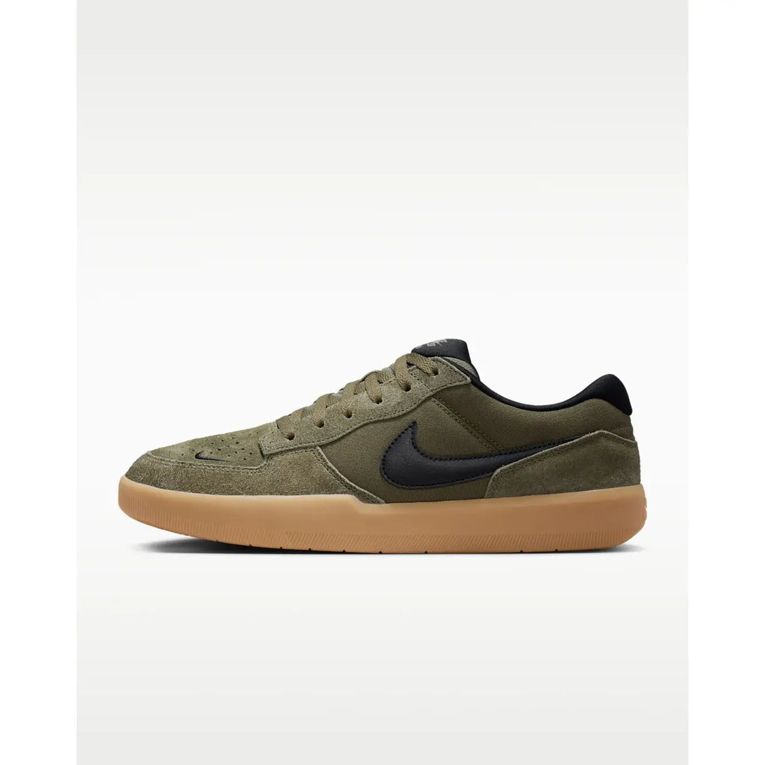 Nike SB Force 58 Shoes - Olive / Olive / Gum Light Brown / Black