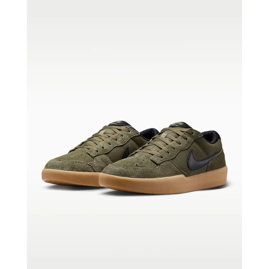 Nike SB Force 58 Shoes - Olive / Olive / Gum Light Brown / Black