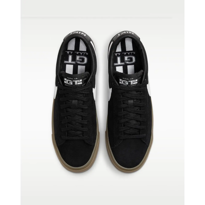 Nike SB Zoom Blazer Low Pro GT Shoes - Black / Black / White / White - SHOE