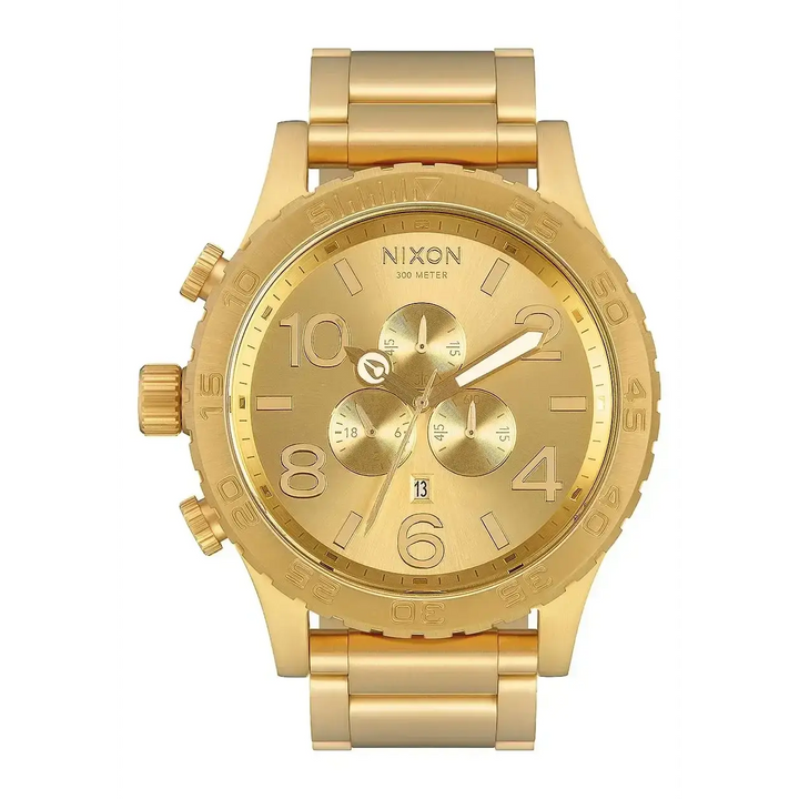 NIXON 51-30 CHRONO WATCH All Gold 