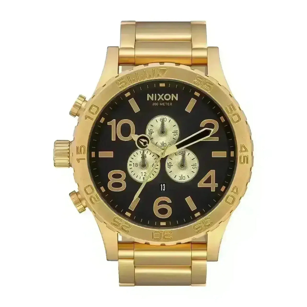 NIXON 51-30 CHRONO WATCH All Gold / Black 