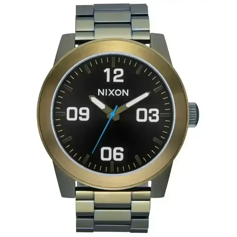 Nixon Corporal Stainless Steel Watch Black Sunray / Surplus 