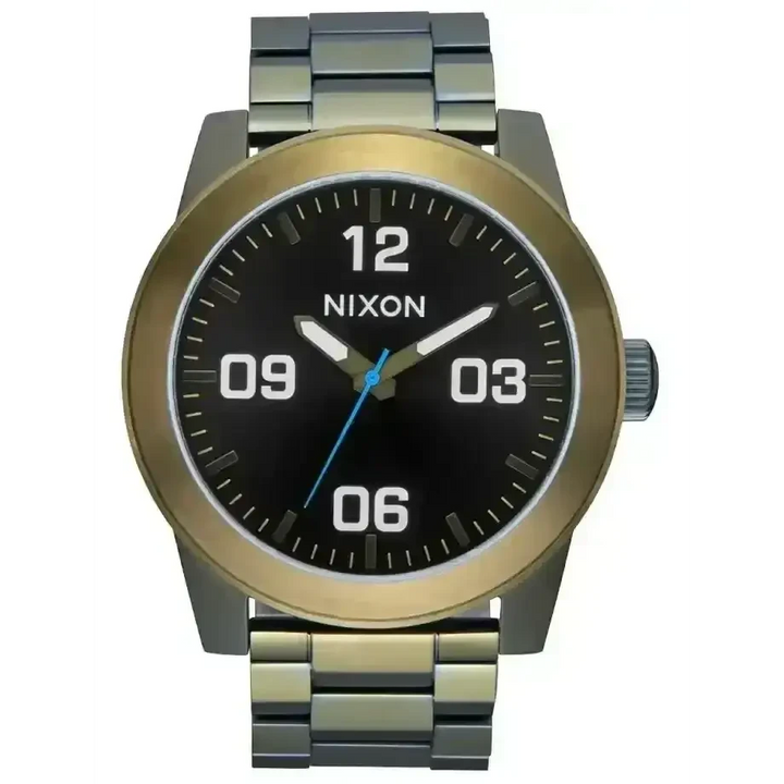 Nixon Corporal Stainless Steel Watch Black Sunray / Surplus 