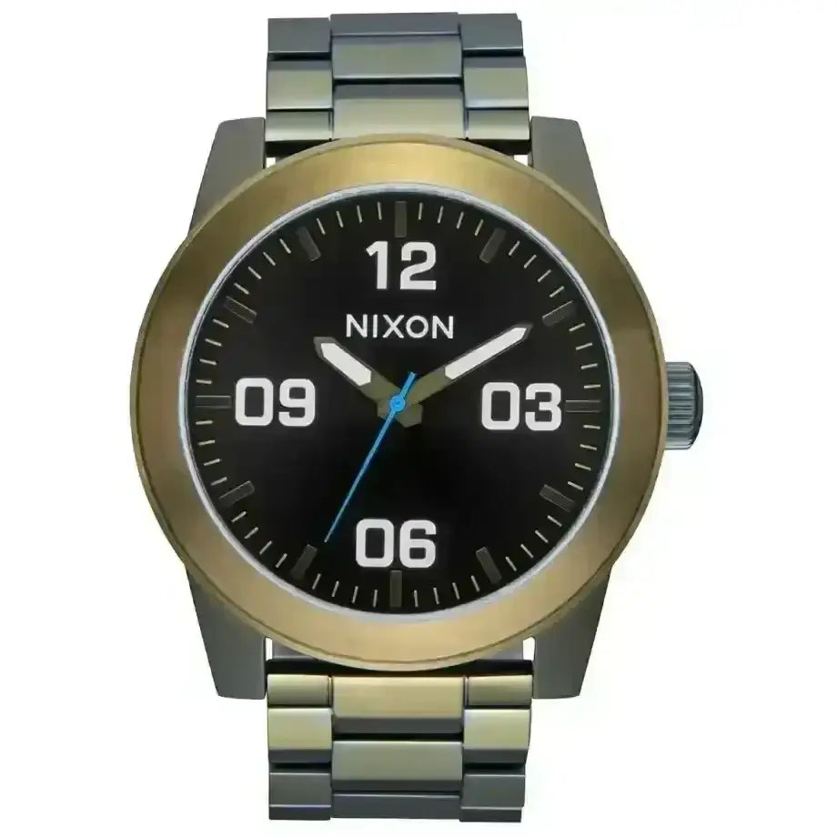 Nixon Corporal Stainless Steel Watch Black Sunray / Surplus 