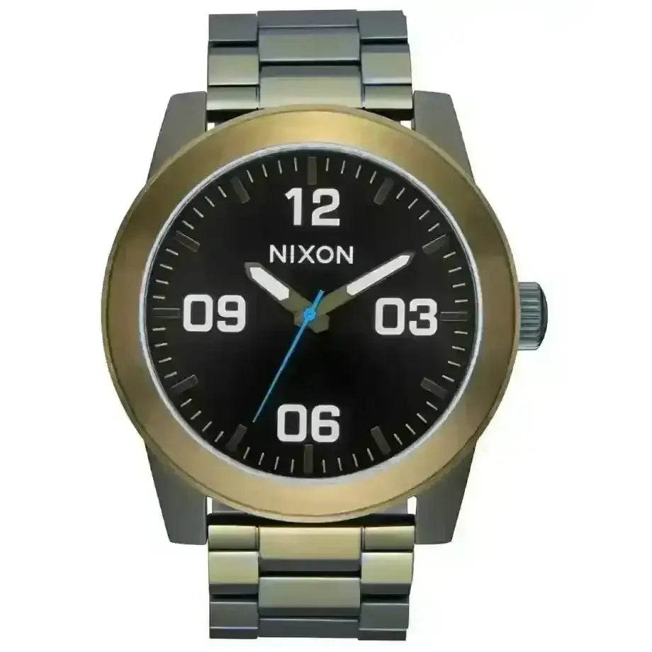 Nixon Corporal Stainless Steel Watch Black Sunray / Surplus 