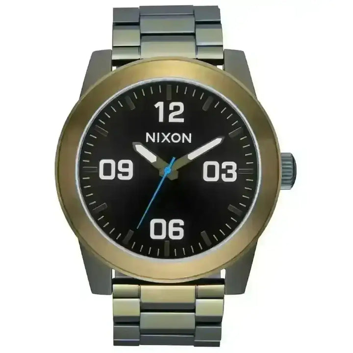 Nixon Corporal Stainless Steel Watch Black Sunray / Surplus 