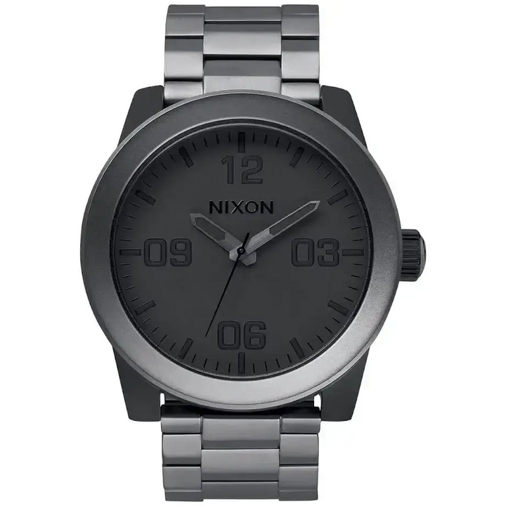 Nixon Corporal Stainless Steel Watch Matte Black / Matte Gunmetal 
