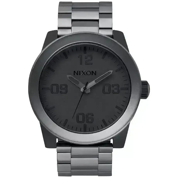Nixon Corporal Stainless Steel Watch Matte Black / Matte Gunmetal 