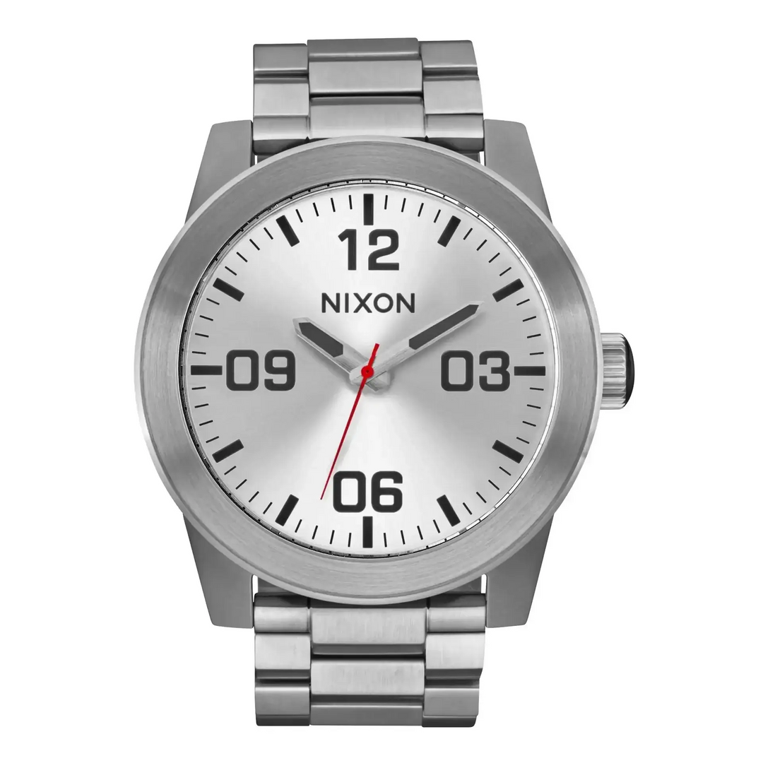 Nixon Corporal Stainless Steel Watch White / Silver 