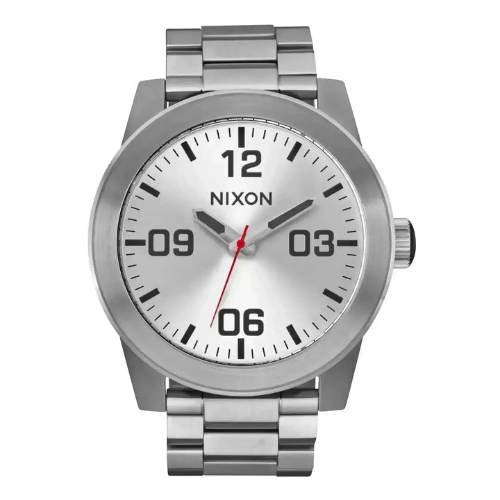 Nixon Corporal Stainless Steel Watch White / Silver 