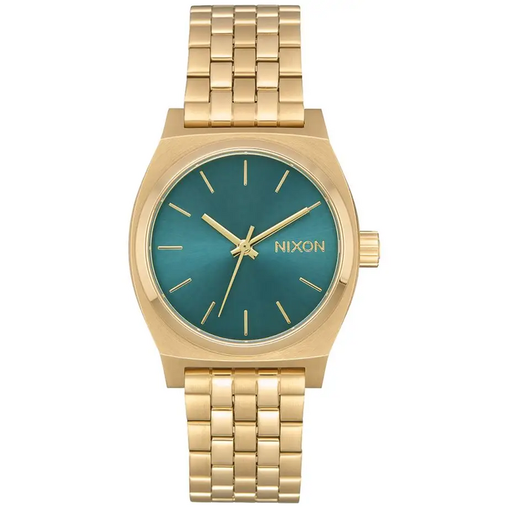 Nixon Medium Time Teller Light Gold / Turquoise 