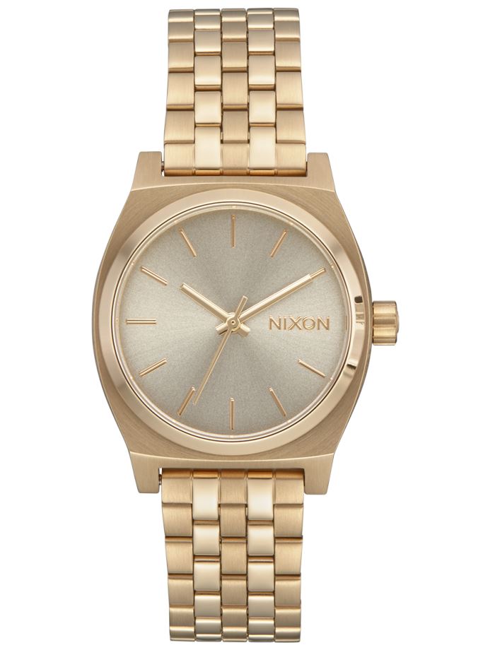 Nixon Medium Time Teller Light Gold / Vintage White 