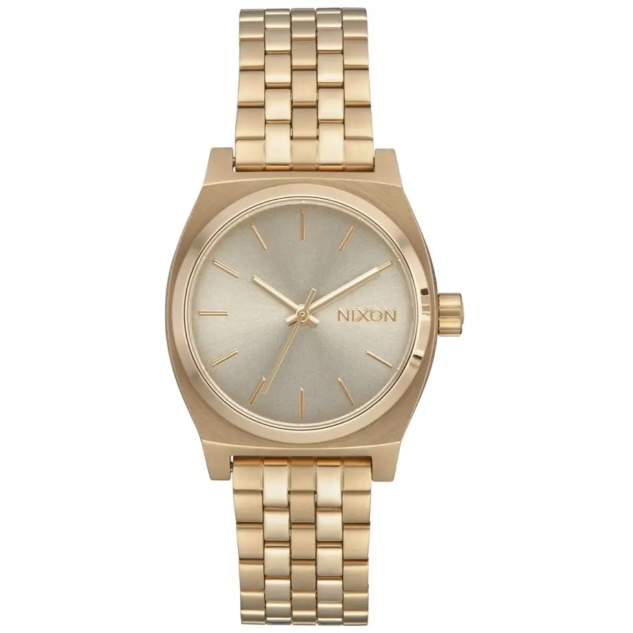 Nixon Medium Time Teller Light Gold / Vintage White 