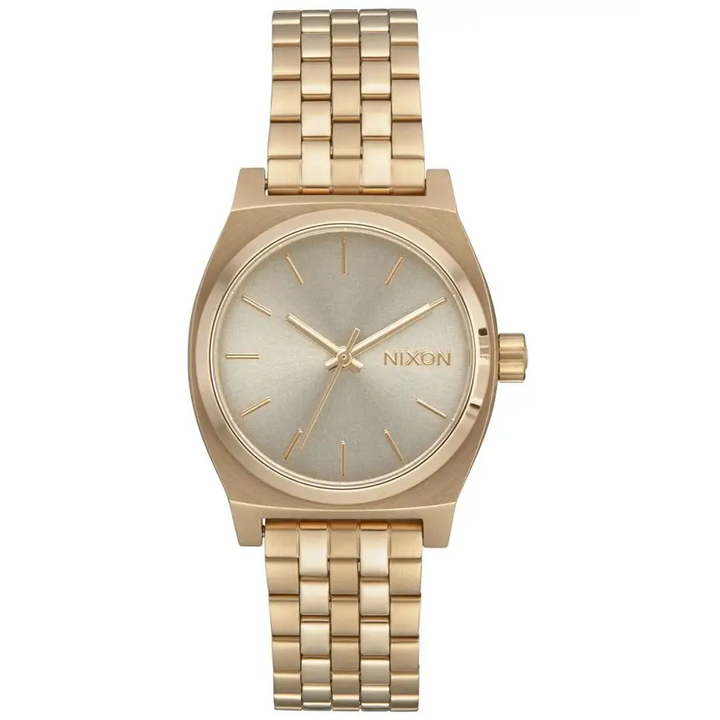 Nixon Medium Time Teller Light Gold / Vintage White 