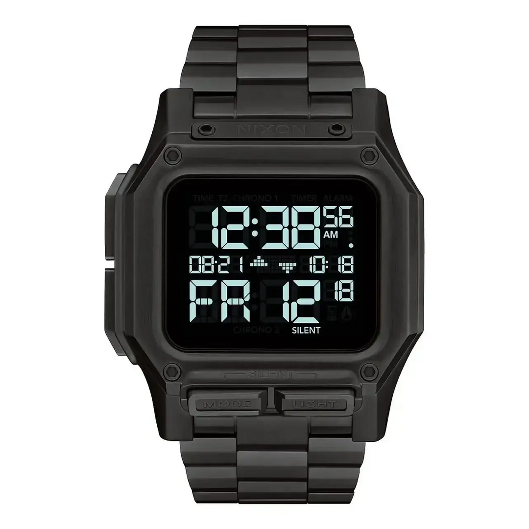 Nixon Regulus Stainless Steel Watch All Black 