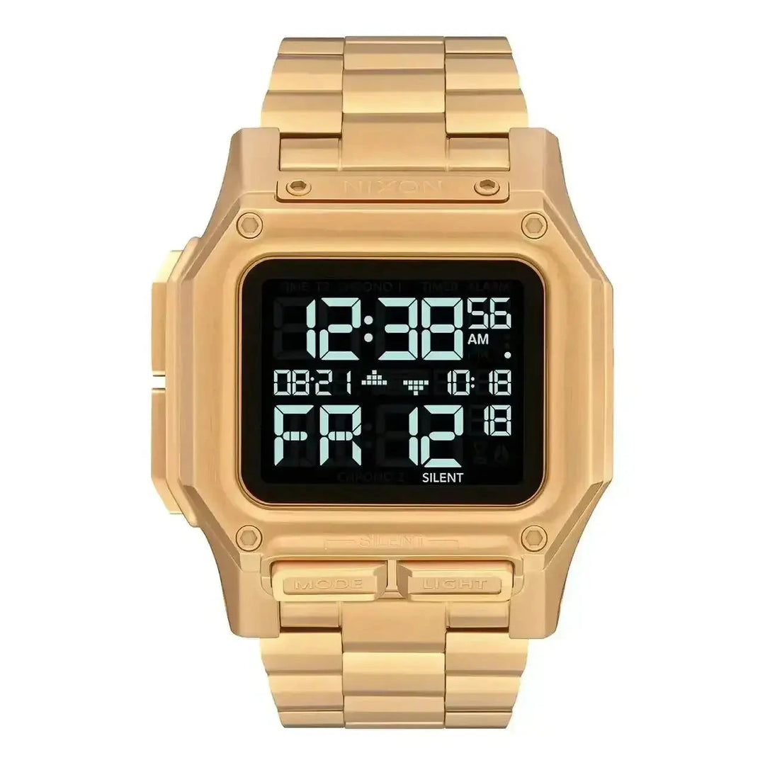 Nixon Regulus Stainless Steel Watch All Gold 