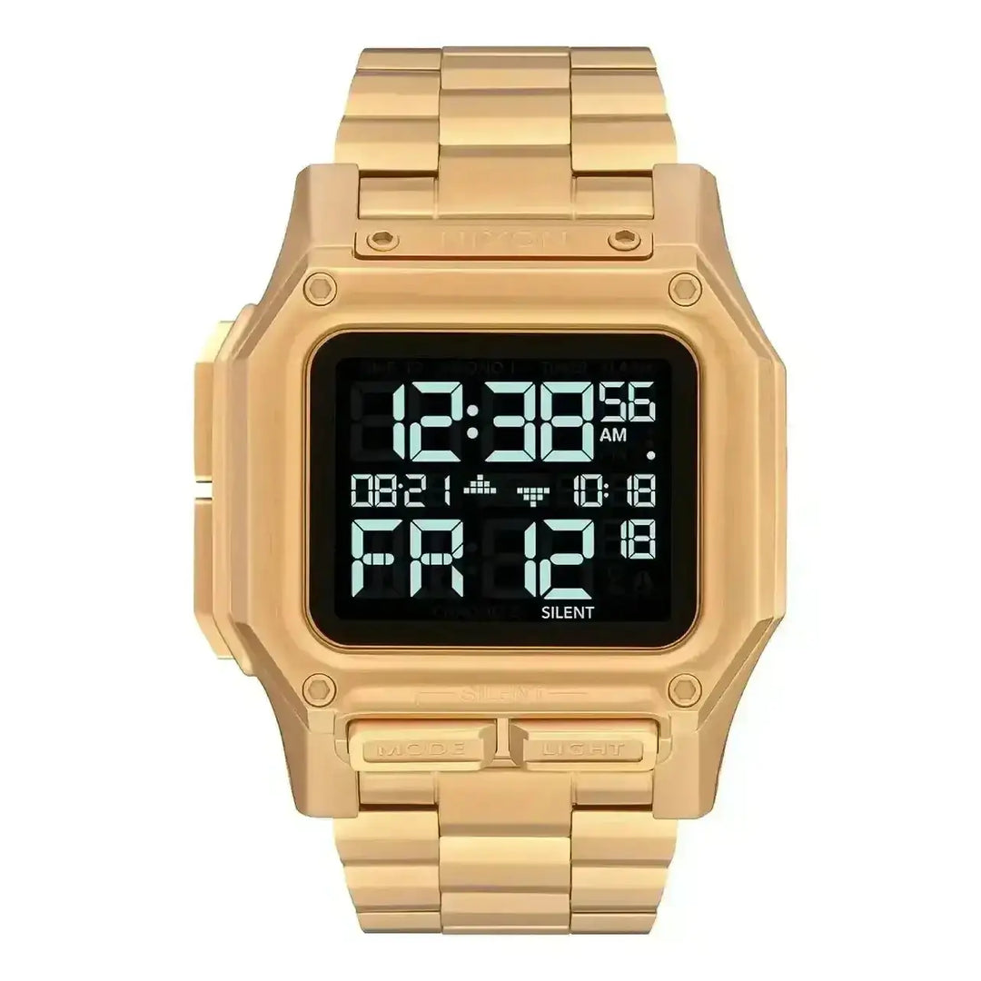 Nixon Regulus Stainless Steel Watch All Gold 