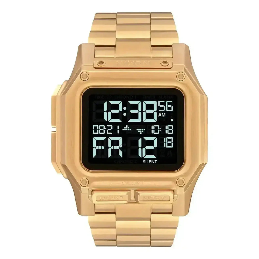 Nixon Regulus Stainless Steel Watch All Gold 