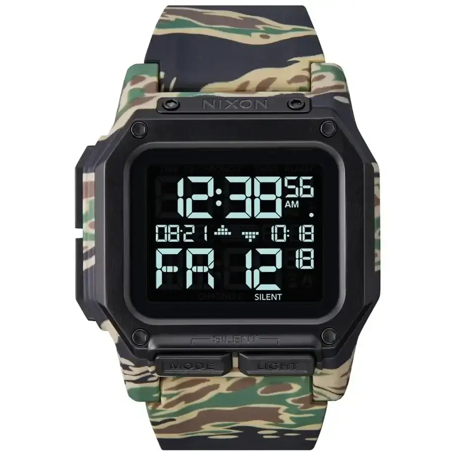 Nixon Regulus Watch Tiger Camo 
