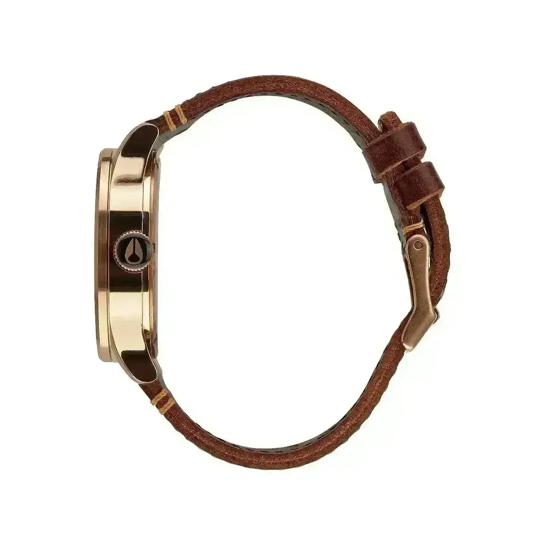 NIXON SENTRY CHRONO LEATHER WATCH 