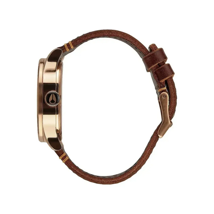 NIXON SENTRY CHRONO LEATHER WATCH 