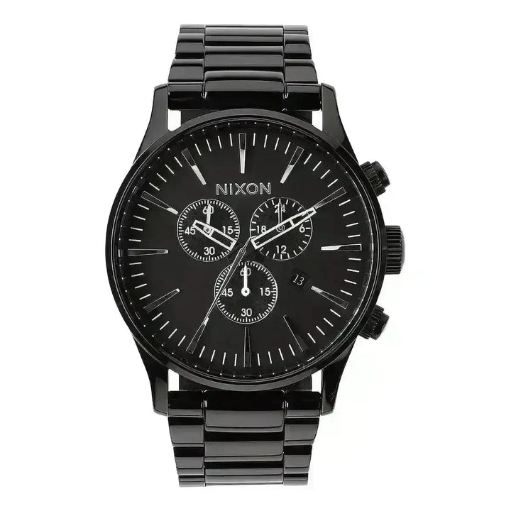 NIXON SENTRY CHRONO WATCH All Black 