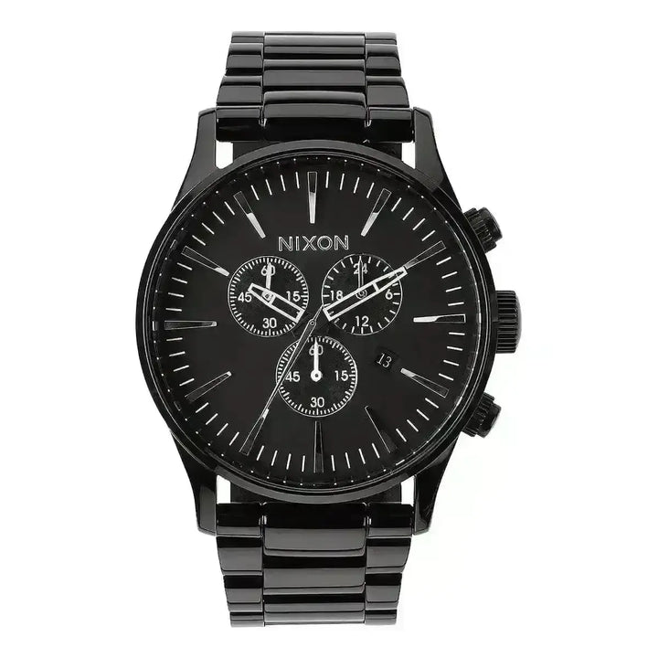 NIXON SENTRY CHRONO WATCH All Black 