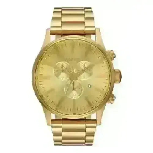 NIXON SENTRY CHRONO WATCH All Gold 