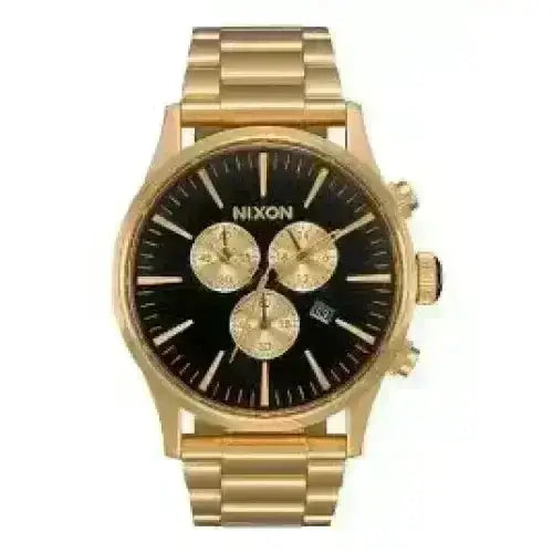 NIXON SENTRY CHRONO WATCH All Gold / Black 