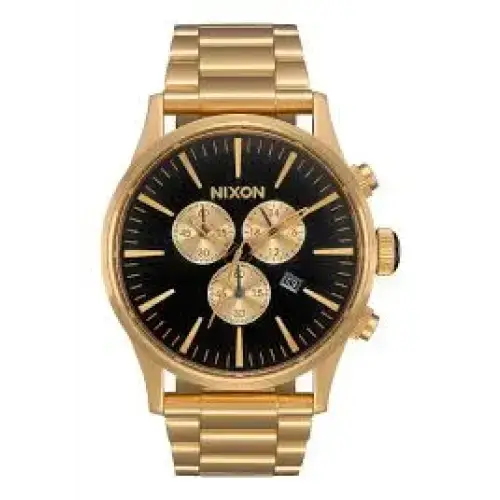NIXON SENTRY CHRONO WATCH All Gold / Black 