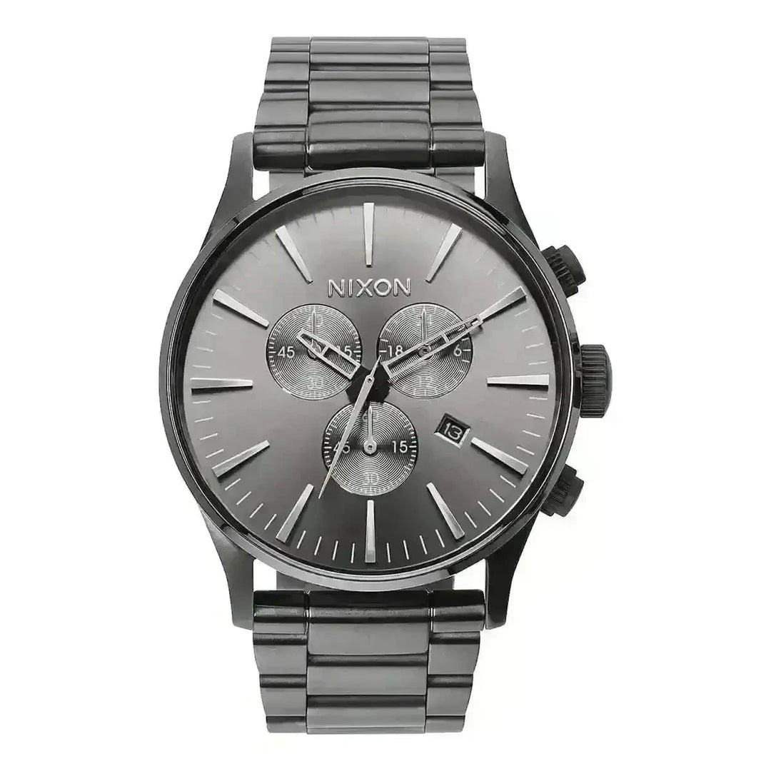NIXON SENTRY CHRONO WATCH All Gunmetal 