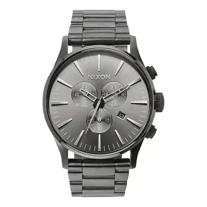 NIXON SENTRY CHRONO WATCH All Gunmetal 