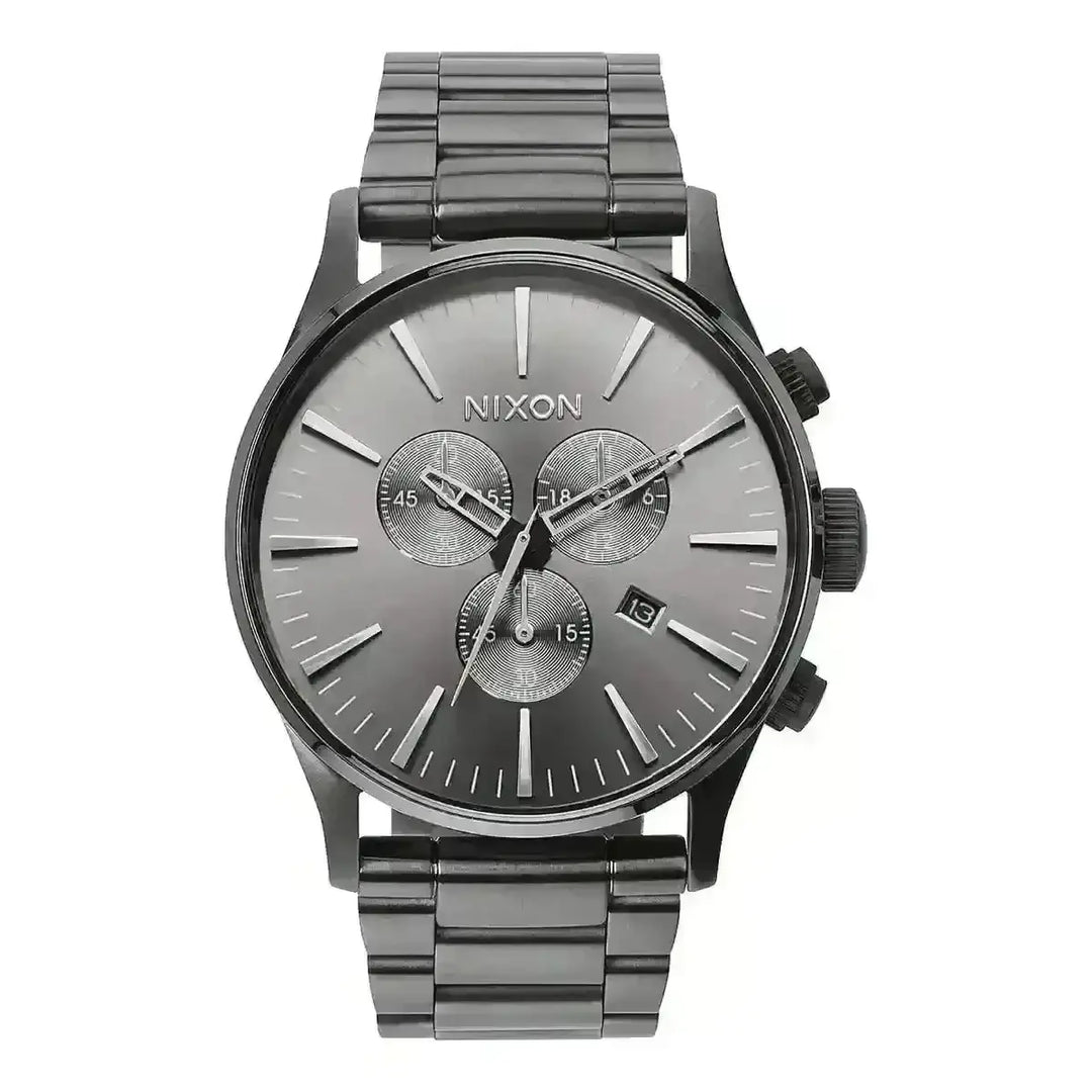 NIXON SENTRY CHRONO WATCH All Gunmetal 