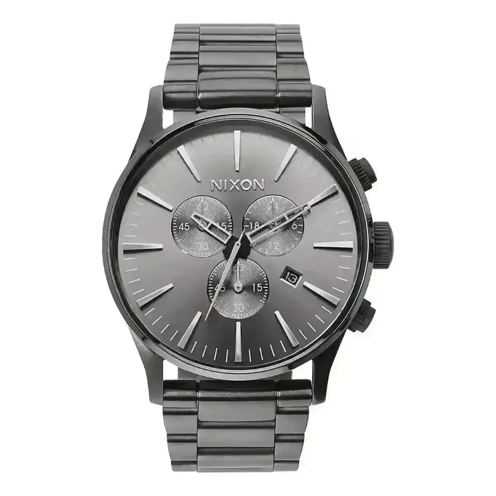 NIXON SENTRY CHRONO WATCH All Gunmetal 