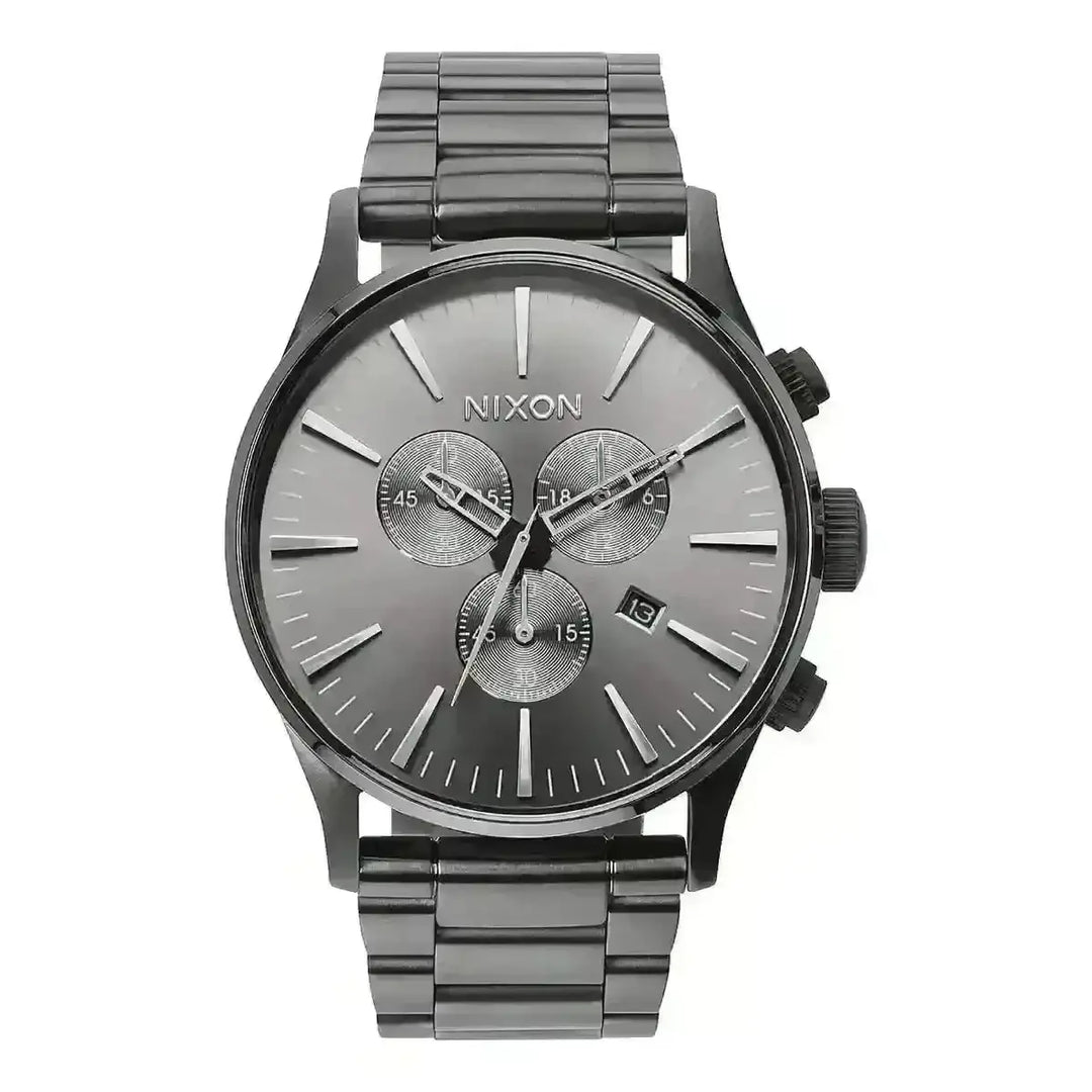 NIXON SENTRY CHRONO WATCH All Gunmetal 