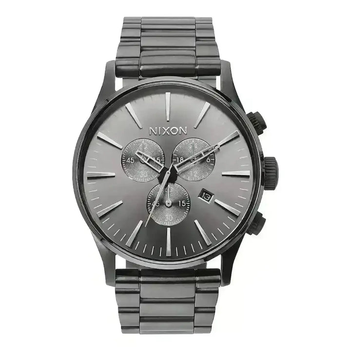 NIXON SENTRY CHRONO WATCH All Gunmetal 