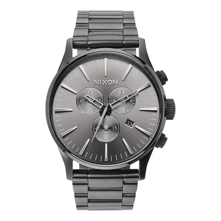 NIXON SENTRY CHRONO WATCH All Gunmetal 
