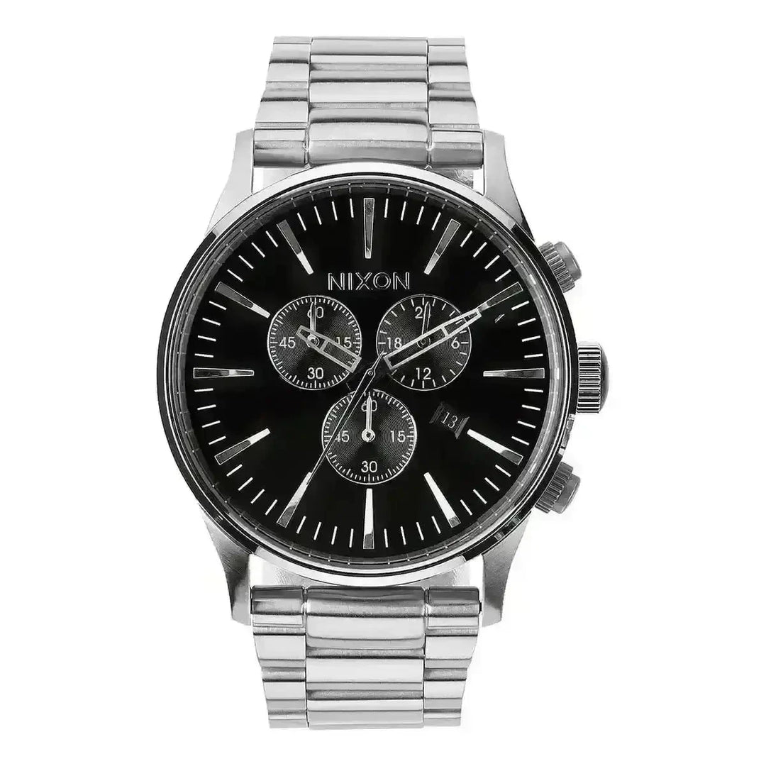 NIXON SENTRY CHRONO WATCH Black 