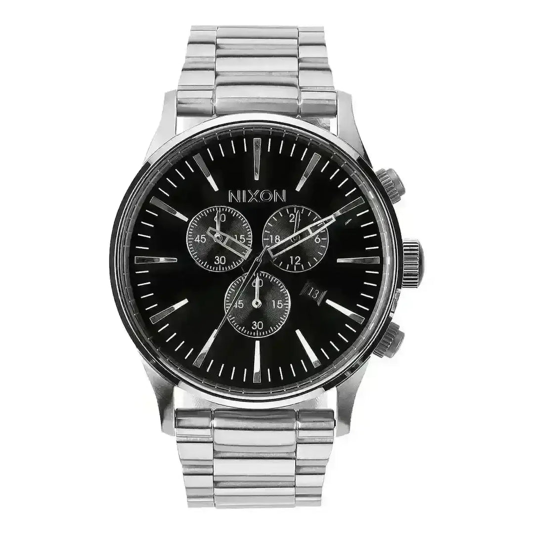 NIXON SENTRY CHRONO WATCH Black 