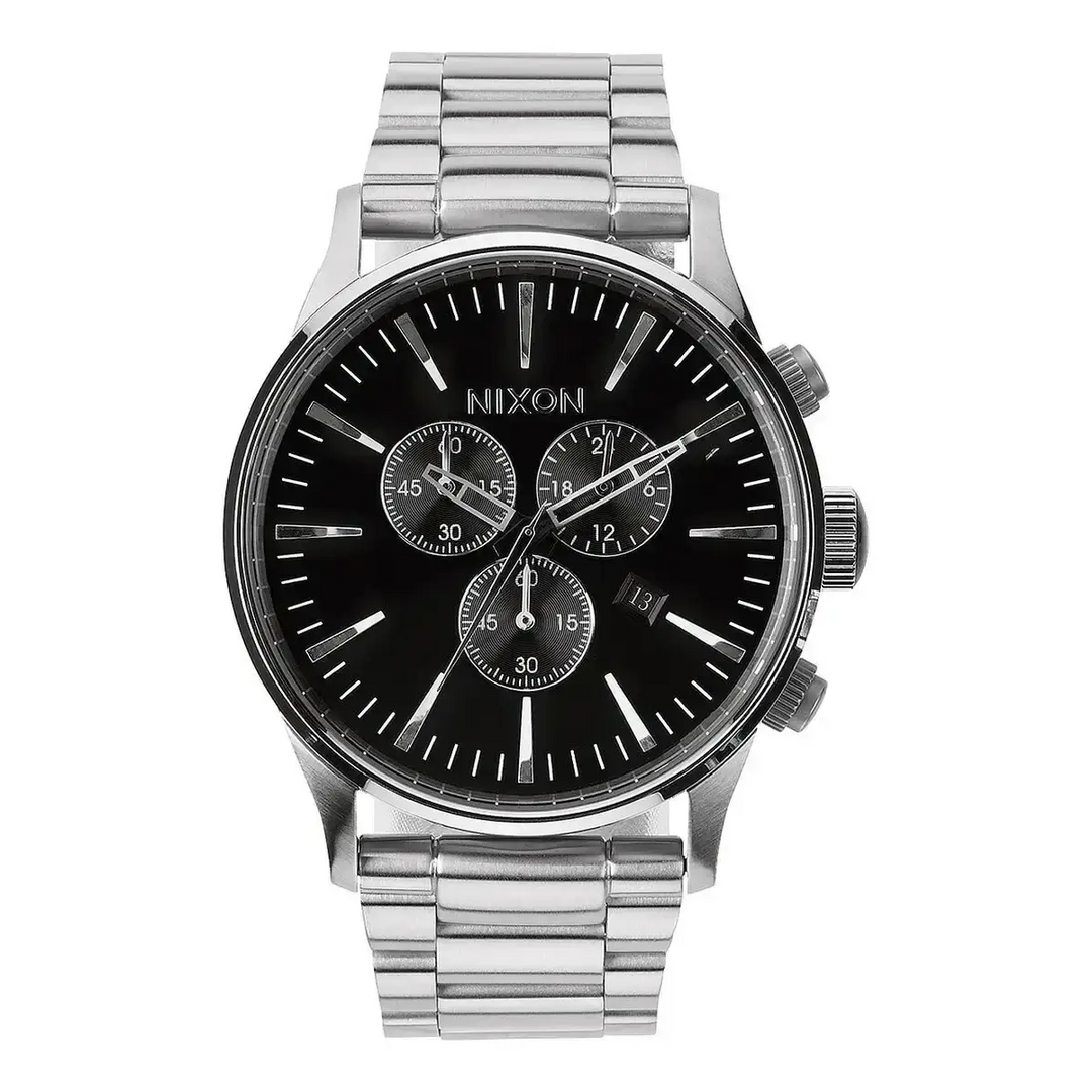 NIXON SENTRY CHRONO WATCH Black 