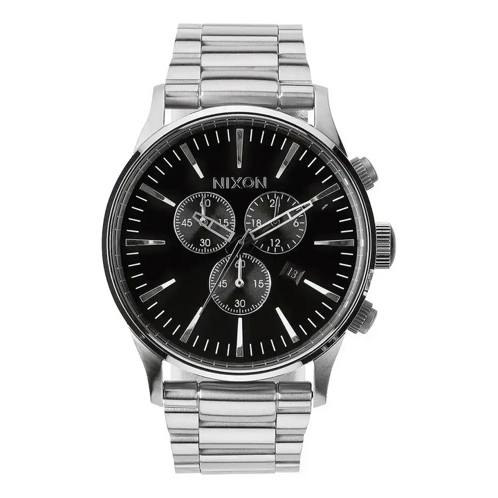 NIXON SENTRY CHRONO WATCH Black 
