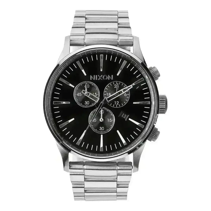 NIXON SENTRY CHRONO WATCH Black 