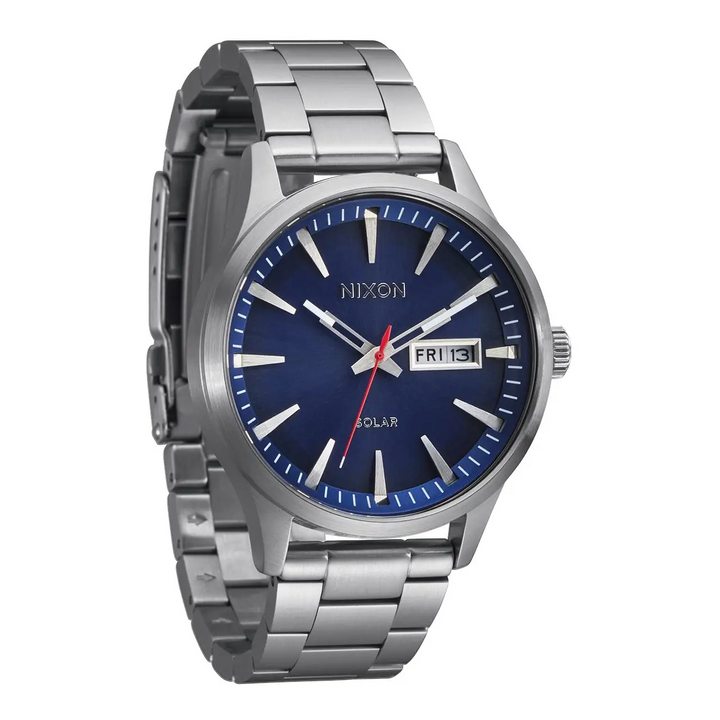 Nixon Sentry Solar Stainless Steel Watch 