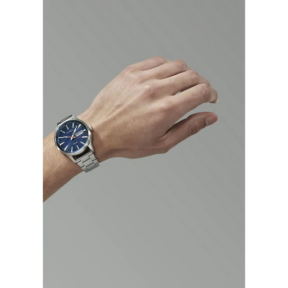 Nixon Sentry Solar Stainless Steel Watch 